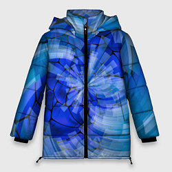Куртка зимняя женская Геометрическое цунами, цвет: 3D-черный