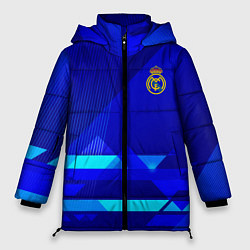 Женская зимняя куртка Реал Мадрид фк эмблема
