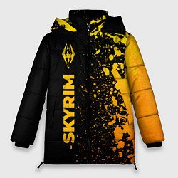 Женская зимняя куртка Skyrim - gold gradient: по-вертикали