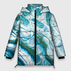 Куртка зимняя женская 50 Оттенков Океана, цвет: 3D-черный