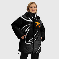 Куртка зимняя женская Fnatic - white line, цвет: 3D-красный — фото 2