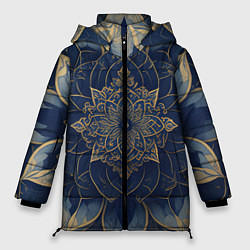 Женская зимняя куртка Синяя мандала