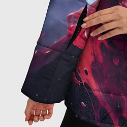 Куртка зимняя женская Сова взгляд краска, цвет: 3D-черный — фото 2