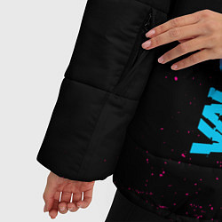 Куртка зимняя женская Valorant - neon gradient: по-вертикали, цвет: 3D-черный — фото 2