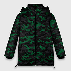 Женская зимняя куртка Точечный камуфляжный узор Spot camouflage pattern