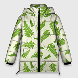 Куртка зимняя женская Лесной зеленый папоротник, цвет: 3D-черный