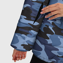 Куртка зимняя женская Камуфляж Омона и Росгвардии, цвет: 3D-черный — фото 2