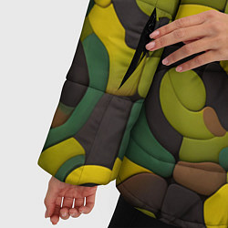 Куртка зимняя женская Пластилиновый хаки, цвет: 3D-светло-серый — фото 2