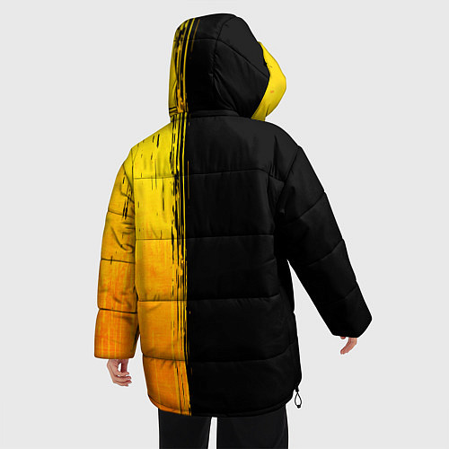 Женская зимняя куртка Placebo - gold gradient: по-вертикали / 3D-Черный – фото 4