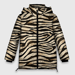 Женская зимняя куртка Шкура зебры и белого тигра