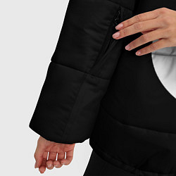 Куртка зимняя женская SEX надпись, цвет: 3D-черный — фото 2