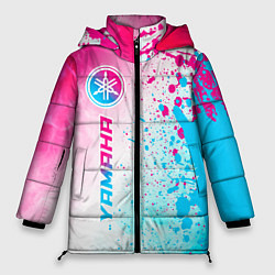 Куртка зимняя женская Yamaha neon gradient style: по-вертикали, цвет: 3D-черный