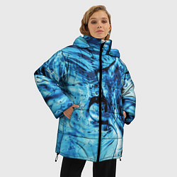 Куртка зимняя женская Водная фантазия, цвет: 3D-черный — фото 2