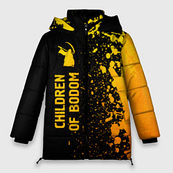 Женская зимняя куртка Children of Bodom - gold gradient: по-вертикали