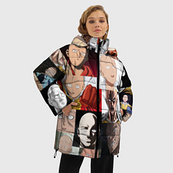 Куртка зимняя женская Saitama - many faces, цвет: 3D-светло-серый — фото 2