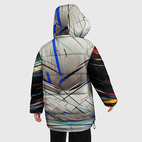 Женская зимняя куртка Безграничные трещины / 3D-Черный – фото 4