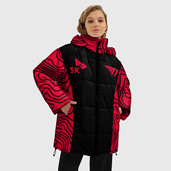 Куртка зимняя женская T1 форма red, цвет: 3D-светло-серый — фото 2