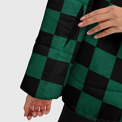 Куртка зимняя женская Паттерн Танджиро Камадо, цвет: 3D-черный — фото 2