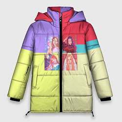 Женская зимняя куртка Блек Пинк - разноцветный