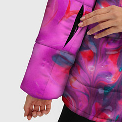 Куртка зимняя женская Феерия жидких красок, цвет: 3D-красный — фото 2