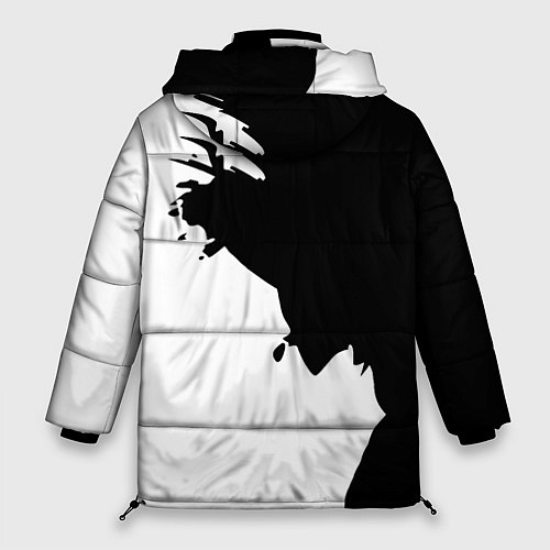 Женская зимняя куртка Волчий вой в горах / 3D-Светло-серый – фото 2