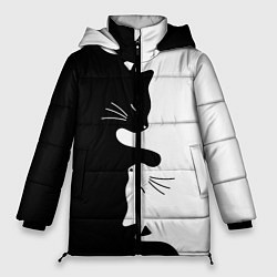Женская зимняя куртка Котики Инь-Янь