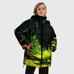 Куртка зимняя женская Кислотная пещера, цвет: 3D-красный — фото 2