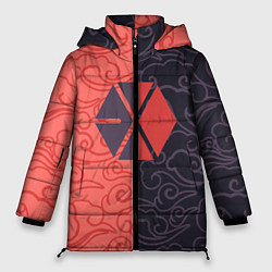 Куртка зимняя женская EXO Clouds, цвет: 3D-красный