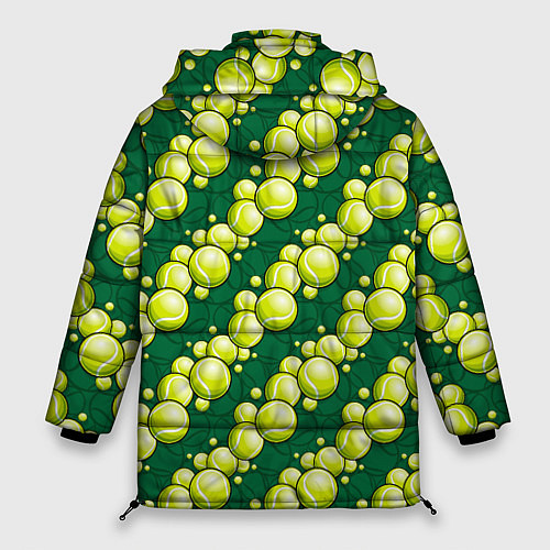 Женская зимняя куртка Большой теннис - мячики / 3D-Красный – фото 2