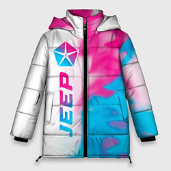 Женская зимняя куртка Jeep neon gradient style: по-вертикали