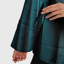 Куртка зимняя женская Объемные полосы, цвет: 3D-светло-серый — фото 2