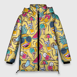 Куртка зимняя женская Летний позитив, цвет: 3D-светло-серый