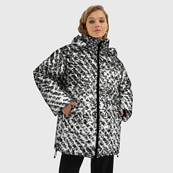 Куртка зимняя женская Black white style, цвет: 3D-черный — фото 2