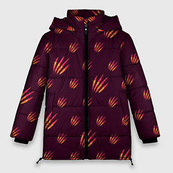 Куртка зимняя женская Шрамы, цвет: 3D-черный