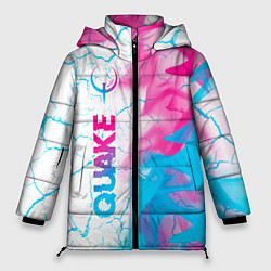 Женская зимняя куртка Quake neon gradient style: по-вертикали