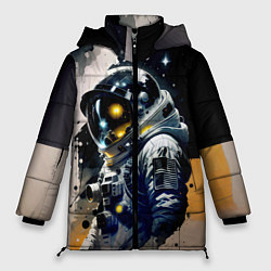Женская зимняя куртка Космонавт в скафандре - набросок