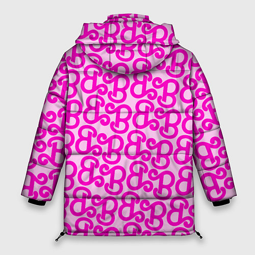 Женская зимняя куртка Логотип Барби - буква B / 3D-Светло-серый – фото 2
