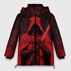 Куртка зимняя женская Боевой инквизитор, цвет: 3D-красный