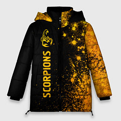 Женская зимняя куртка Scorpions - gold gradient: по-вертикали