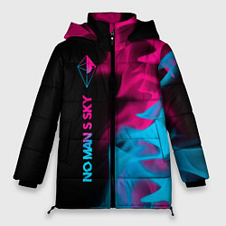 Женская зимняя куртка No Mans Sky - neon gradient: по-вертикали