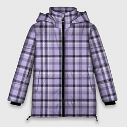 Женская зимняя куртка Фиолетовая клетка