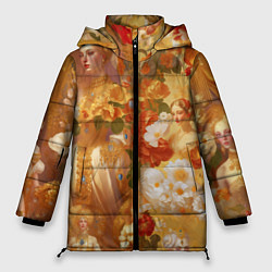 Женская зимняя куртка Девушки в золоте