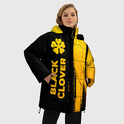 Куртка зимняя женская Black Clover - gold gradient: по-вертикали, цвет: 3D-черный — фото 2