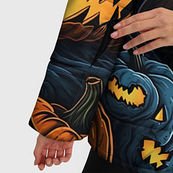 Куртка зимняя женская Хэллоуин life, цвет: 3D-светло-серый — фото 2
