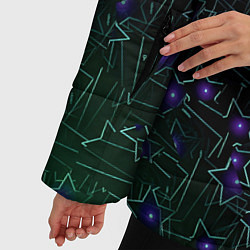 Куртка зимняя женская Звездные сети, цвет: 3D-черный — фото 2