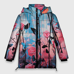 Женская зимняя куртка Цветочная аура