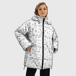 Куртка зимняя женская Спортивные аксессуары паттерн, цвет: 3D-светло-серый — фото 2