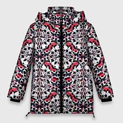 Куртка зимняя женская Геометрический паттерн - нейросеть, цвет: 3D-черный