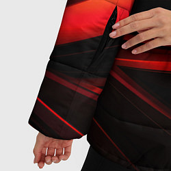 Куртка зимняя женская Black and red, цвет: 3D-светло-серый — фото 2