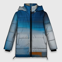 Куртка зимняя женская Синяя палитра, цвет: 3D-черный
